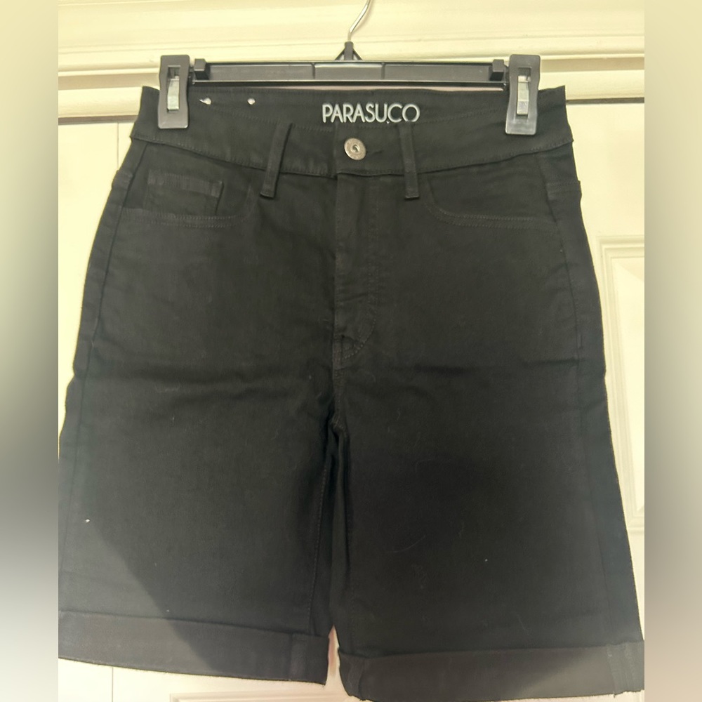 Parasuco jeans black bermuda